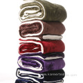 lamb pure color flannel throw thickdouble sherpa blanket